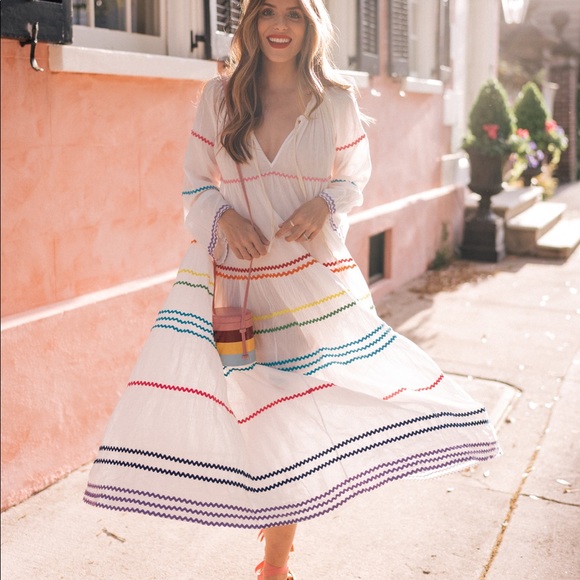 Dresses & Skirts - 9Seed Majorca Long Sleeve Maxi Dress Cover Up 1/Small